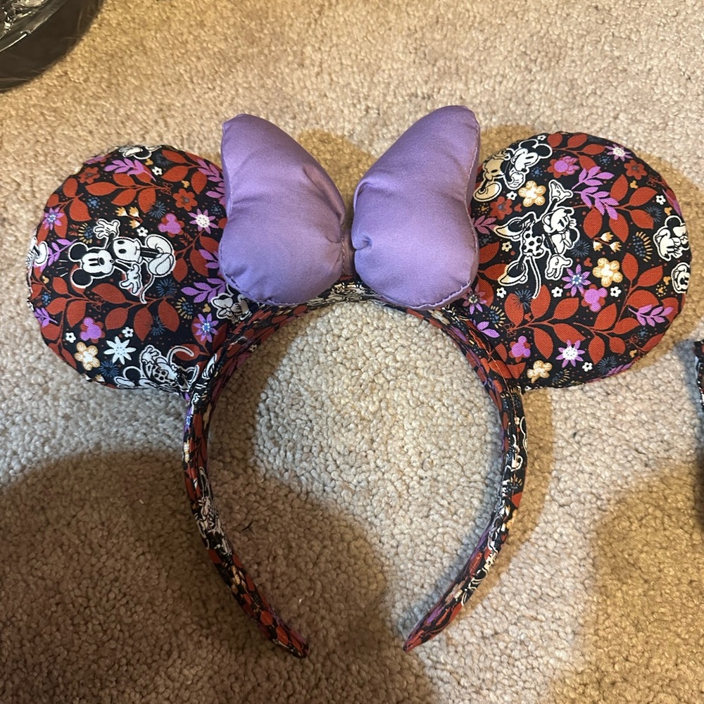 Minnie Mouse Ears with Purple Bow Vera Bradley